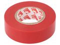 Tape: electrical insulating; W: 19mm; L: 20m; Thk: 0.13mm; red; 180% SCAPA SCAPA-2702-19/20RD