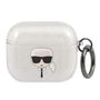 Karl Lagerfeld Glitter Karl's Head case for AirPods 3 - silver, Karl Lagerfeld 3666339030308 3666339030308