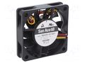 Fan: DC; axial; 12VDC; 60x60x15mm; 40.8m3/h; 38dBA; ball; 5900rpm SANYO DENKI 9GA0612P7G01