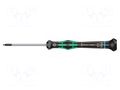 Screwdriver: precision; hex key,spherical; HEX 1.3mm WERA WERA.05118089001