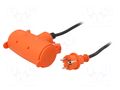 Extension lead; 3x1.5mm2; 20m; rubber; black; Sockets no: 2; double JONEX PS-200G/IP44-20