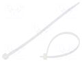 Cable tie; L: 140mm; W: 3.6mm; natural; polyamide; 80N; Ømax: 33mm BM GROUP BMB1436M