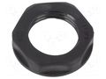 Nut; M16; polyamide; black; Thread: metric; Pitch: 1.5; -20÷90°C BM GROUP BM4817N