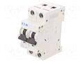 Circuit breaker; 250VDC; Inom: 2A; Poles: 2; for DIN rail mounting EATON ELECTRIC FAZ-C2/2-DC