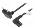 Cable; 2x0.75mm2; PVC; 3m; black; 2.5A; 250V; Sonos GOOBAY SN16-02/07/030B