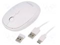 Mouse; white; USB A; wireless,optical; DPI change button; 10m LOGILINK ID0205