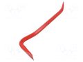 Crowbar; flat tip; L: 400mm; W: 18mm; for nails; tool steel RENNSTEIG REN.2714002