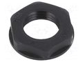 Nut; PG7; polyamide; black; Thread: PG; -20÷90°C BM GROUP BM4807N