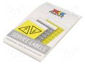 Safety sign; self-adhesive folie PARTEX PLB-PV-SET1