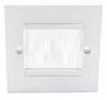 1 GANG WHITE BRUSH FACEPLATE PSG3274