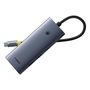 USB C spraudnis - 6 veidu savienotāji ( HDMI 4K@60Hz*1+USB3.1*2+USB-C3.1*1+USB2.0*1+PD*1+RJ45*1 ) UltraJoy BASEUS B00052803811-03 6932172657734