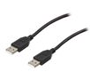 Kabelis USB2.0 A - USB A spraudņi  1.8m melns CABLE-140HS 4040849935930