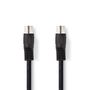 DIN Audio Cable | DIN 5-Pin Male | DIN 5-Pin Male | Nickel Plated | 3.00 m | Round | PVC | Black | Label CAGL20000BK30 5412810419807