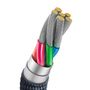 Kabelis USB2.0 A spraudnis - USB C spraudnis 1,2m PD2.0 100W 20V 5A QC3.0 Crystal Shine melns BASEUS CAJY000401 6932172602802