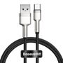 Cable USB2.0 A plug - USB C plug 1.0m black 66W Cafule BASEUS CAKF000101 6953156209756