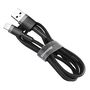 Kabelis USB2.0 A spraudnis - IP Lightning spraudnis 3.0m QC3.0 ar neilona apdari Cafule pelēks/melns BASEUS CALKLF-RG1 6953156296305