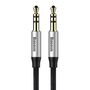 Baseus Audio AUX kabelis apzeltīts, saspraudnis no 3.5mm Jack uz 3.5mm Jack CAM30-BS1 6953156257184