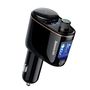 Bluetooth FM Modulator Car Charger 12-24V 2xUSB 3.4A with Cigarette Lighter Port, Black CCHC000001 6932172628222
