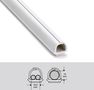 Kabeļu kanāls 10.5x10mm balts 3m CF2202-2 8414419220225