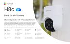 Bezvadu Wi-Fi kamera H8C, 1080p, DOME PT, F4 mm, regulējama, IP65, EZVIZ CS-H8C-3MP 6941545632223