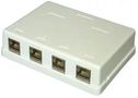 CAT 8 SURFACE MOUNT SOCKET, 4 PORT SEKH4