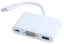 ADAPTER, USB-C - USB3.0/VGA/PD, WHITE PSG91586