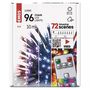 LED virtene, 230Vac, 10m, 96x LED, RGB, ar kontrolieriun IR tālvadības pulti, EMOS D4AA02 8592920100202