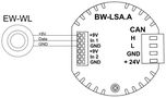 Built-in leakage sensor, IP65, Larnitech EW-WL