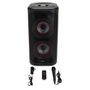 Ballīšu ratiņu skaļrunis 350 W (40 W RMS) ar Hyperbass, karaoke un disko zibspuldzi KBTUS-450 8435256898415