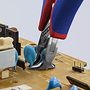 KNIPEX 64 02 115 Elektronikas gala griešanas knaibles ar daudzkomponentu rokturiem 115 mm KNIP/6402115