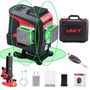 Lāzera līmeņrādis, 3D 12 līniju, zaļš stars, Uni-t LM575LD 6935750557518