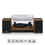 Turntable with Bluetooth® reception and two wooden speakers LS-100WD 8711902065067