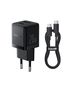 Wall Fast Charger Palm 20W USB + USB-C QC3.0 PD3.0 with USB-C Cable 1m, Black P10111608113-01 6932172677381