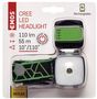 CREE+SMD LED Lādējams galvas lukuris,110 lm,55m,Li-Pol 850mAh P3535 8592920070185