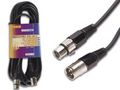 Profesionālais kabelis XLR 3pin spraudnis - XLR 3pin ligzda 10m PAC123 5410329436407