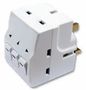 TRAVEL ADAPTER, 230V, 13A, WHT MSWG3