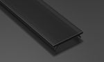PMMA melns pārsegs profiliem LUMINES A B C D Y MONO, V2, 1m PROF-BASICv2-BLACK1
