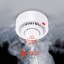 Dūmu sensors Wi-Fi, TUYA, ar sirēnu 85 dB, balts, 2x AAA SD01 6976037361190; 6976037363125
