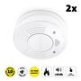 Smoke detector with 10 years battery and sensor runtime 2-pack White SD1010 2X 8711902089452