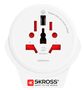 Ceļojumu adapteris: Pasaule uz Eiropu 250V 16A ar USB 5V 2.4A SKROSS SKR/1500266 7640166323204; 7640326820383