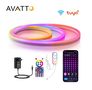 LED lentes NEON FLEX komplekts, RGB ciparu SPI, 3 metri, ar Wi-Fi TUYA kontrolieri SLS03-3M 6976037361367
