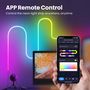 LED lentes NEON FLEX komplekts, RGB ciparu SPI, 3 metri, ar Wi-Fi TUYA kontrolieri SLS03-3M 6976037361367