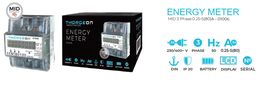Energy meter, 3-phase, DIN, 80A, with MID certificate, 2-tariff, Thorgeon THORGEON-01006