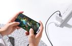 Kabelis USB A - USB C kontaktdakša leņķis 1m 3A melns ar neilona pinumu US385 UGREEN UGREEN/20299 6957303822997