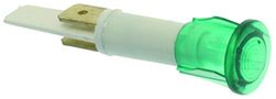 Signālspuldze zaļa 230V 120°C 10mm caurumam W8-12331/GR