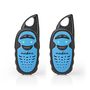 Walkie-Talkie Set | 2 Handsets | Up to 3 km | Frequency channels: 3 | PTT | up to 3 Hours | Black / Blue WLTK0300BU 5412810328918