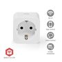 SmartLife Smart Plug | IP21 | Power meter | 3680 W | Hybrid (CEE 7/7) | 0 - 55 °C | Android™ / IOS | White | 1 pcs ZBP131FWT 5412810448357