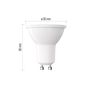 LED spuldze GU10 230V MR16 7W 806lm, neitrāli balta, 4000K, 100°. ZQ8E43 8592920128459