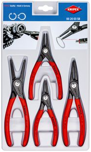 KNIPEX 00 20 03 SB Precision Circlip Pliers Set 4 parts 