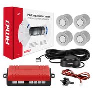 Parking assistant system Buzzer 4 sensor silver, AMiO